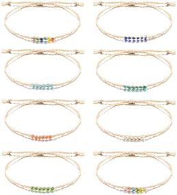 img 4 attached to 🌱 Tarsus 100% Waterproof Hemp Wish Friendship Anklets Bracelets Set: Stylish Accessories for Women and Girls, Built to Last