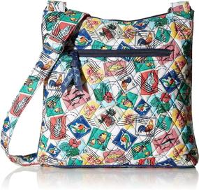 img 4 attached to Vera Bradley Signature Hipster Hummingbird Crossbody Handbags & Wallets for Women