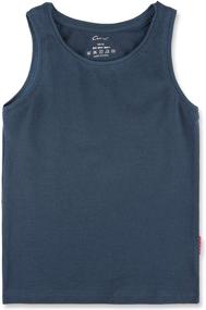 img 1 attached to 👕 Boys' Navy and Gray Little Cotton 2 Pack Undershirts - Tops, Tees & Shirts