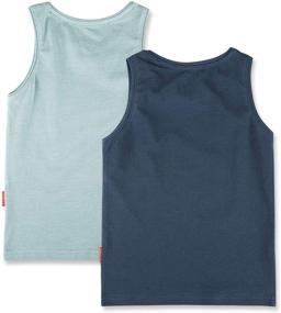 img 3 attached to 👕 Boys' Navy and Gray Little Cotton 2 Pack Undershirts - Tops, Tees & Shirts