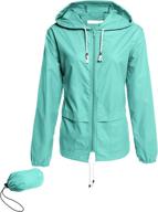 acevog women's packable rain jacket: waterproof windbreaker for lightweight outdoor protection logo