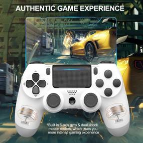 img 3 attached to 🎮 PS4 Controller for Playstation 4, Wireless Gamepad for PS4/Pro/Slim/PC/iOS 13.0/Android 10 with Dual Vibration/Speaker/Gyro/Touchpad