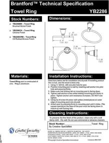 img 1 attached to 🛁 Коллекция Moen Brantford YB2286CH Традиционное хромированное одностворчатое кольцо для полотенец в ванную комнату