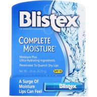 blistex complete moisture: комплект ухода за губами с 24 тюбиками для длительного увлажнения. логотип