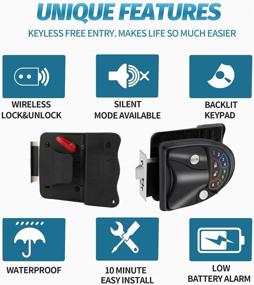 img 1 attached to Keyless Camper Trailer Backlit Deadbolt