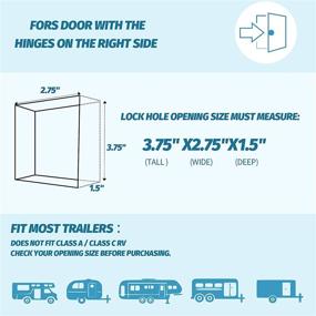 img 3 attached to Keyless Camper Trailer Backlit Deadbolt