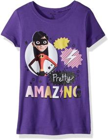 img 1 attached to 👕 Incredible Style: Disney Girls' The Incredibles 2 Violet Pretty Amazing T-Shirt