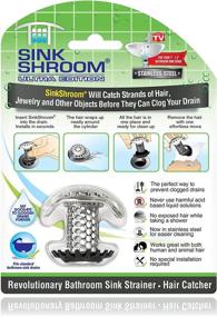 img 4 attached to 💧 Stainless Steel SinkShroom Ultra: The Revolutionary Bathroom Sink Drain Protector