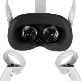 img 4 attached to 😎 Enhanced Oculus Quest 2 Face Cover: Topcovos's Advanced VR Silicone Interface for Ultimate Protection against Sweat, Light, and Leaks