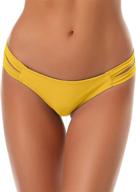 👙 shop the stylish shekini bottoms strappy brazilian manhattan swimsuit clothing for women logo