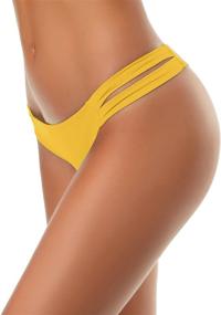 img 2 attached to 👙 Shop the Stylish SHEKINI Bottoms Strappy Brazilian Manhattan Swimsuit Clothing for Women