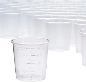 img 2 attached to 💊 Convenient 2 oz Measuring Cups for Medication Dispensing & Mixing (Set of 50)