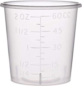 img 4 attached to 💊 Convenient 2 oz Measuring Cups for Medication Dispensing & Mixing (Set of 50)