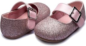 img 2 attached to 👧 Chiximaxu Adorable Buckle Ballerina Flat: Perfect for Little Girls (Toddler/Little Kid)