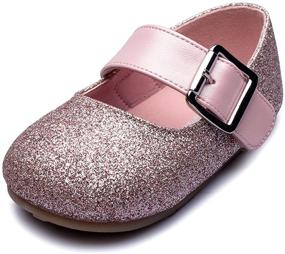 img 4 attached to 👧 Chiximaxu Adorable Buckle Ballerina Flat: Perfect for Little Girls (Toddler/Little Kid)