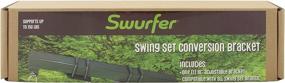 img 3 attached to 🌳 Swurfer Swingset Conversion Bracket - Convert Your Swingset to a Swurfset, No Tree Needed! Heavy Duty Horse Glider Bracket for Swing Set Attachment (Green)