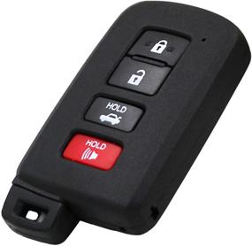 img 3 attached to WFMJ 89904-06140 HYQ14FBA Keyless Entry Remote Key Case Shell Fob for Toyota Avalon Camry Corolla RAV4 - 4 Buttons