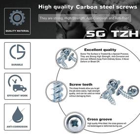 img 1 attached to 🔧 Efficient and Reliable: 500Pcs Standard Tapping SG TZH for All Your Needs