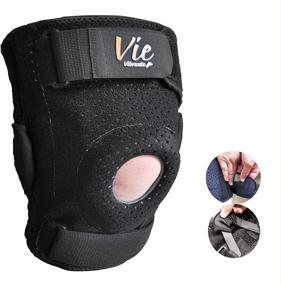 img 4 attached to 🦵 Vievibrante Hinged Knee Brace Plus Size - Front Closing Support for Plus Size Men and Women