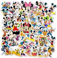 50pcs disney mickey waterproof stickers - ideal for water bottles, cups, laptops, guitars, cars, motorcycles, bikes, skateboards, luggage, and more - vinyl graffiti patches by jhsl logo