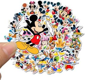 img 3 attached to 50Pcs Disney Mickey Waterproof Stickers - Ideal for Water Bottles, Cups, Laptops, Guitars, Cars, Motorcycles, Bikes, Skateboards, Luggage, and More - Vinyl Graffiti Patches by JHSL