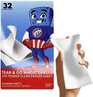 🧽 stk magic tear & go cleaning sheets - 32 magic cleaning sheets for all surfaces - kitchen bathroom furniture leather car steel - add water for effortless dirt removal - melamine - universal cleaner logo