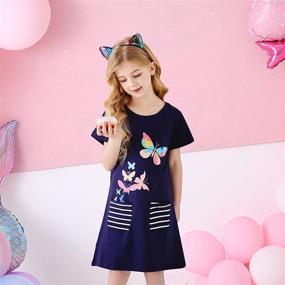 img 2 attached to 👗 Charming VIKITA Casual Dresses: Trendy Clothes for Toddler Girls