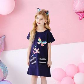 img 1 attached to 👗 Charming VIKITA Casual Dresses: Trendy Clothes for Toddler Girls