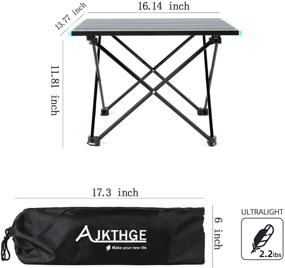 img 3 attached to Portable Foldable Aluminum Collapsible Ultralight