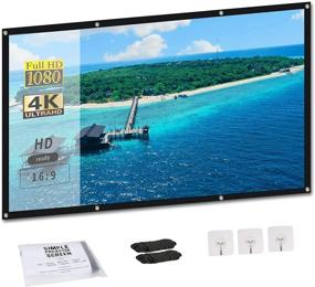img 4 attached to SHOU 120 inch Foldable 4K HD Projector Screen - Ideal for Outdoor Home Parties, Office Presentations, and Classroom.. Explore Now!