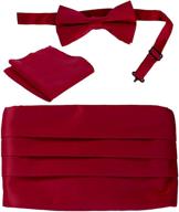 burgundy gioberti formal pocket cummerbund: enhancing men's accessories for ties, cummerbunds & pocket squares logo