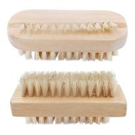 🧼 beautyours 2 pack wooden two-sided hand & nail brush for effective fingers cleaning, manicure, pedicure, and nail scrubbing – natural wood and bristle fingernail and toenail brushes for men, women, and girls logo