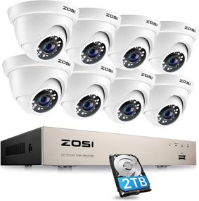 img 4 attached to 📷 ZOSI 8CH PoE Home Security Camera System, 5MP NVR Recorder with 2TB Hard Drive, 8 Channel, 8pcs 1080P PoE IP Dome Cameras for Outdoor and Indoor Surveillance, Night Vision, Motion Alert, Remote Access