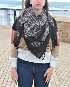 img 2 attached to Palestinian Keffiyeh Shemagh Handmade Tactical Women's Accessories in Scarves & Wraps