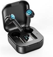 wireless earbuds bluetooth charging headphones logo