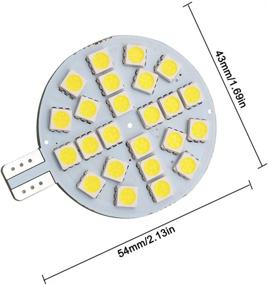 img 1 attached to 💡 GRV T10 921 194 LED Bulb (2nd Generation) Pack of 10 - Super Bright AC/DC 12V-24V for RV, Boat, Landscape, Ceiling Dome Interior Lights - Cool White, 24-5050 SMD Lamp