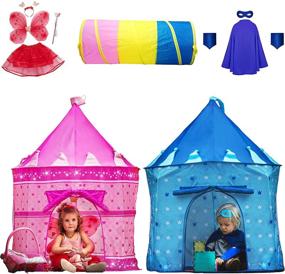 img 4 attached to 🦋 Playz 10-Piece Butterfly Princess Superhero Set: Unleash Your Little One's Imagination!