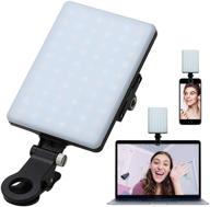💡 computer & macbook video conference lighting: 60 led rechargeable laptop webcam light for video recording, zoom calls, remote work, self broadcasting, and live streaming logo