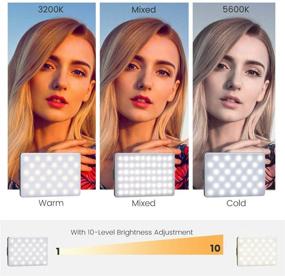 img 2 attached to 💡 Освещение для видеоконференций на компьютере и MacBook: 60 светодиодная подсветка для видеозаписи, звонков в Zoom, удаленной работы, самостоятельной трансляции и прямых эфиров для ноутбука с возможностью зарядки