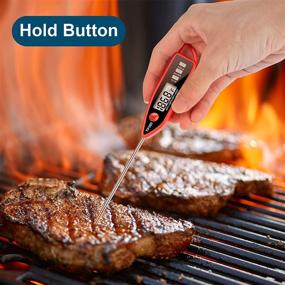 img 2 attached to AikTryee Instant Read Meat Thermometer - Food, Cooking, and Candy Thermometer for Kitchen - Fahrenheit/Celsius(℉/℃) Switch - Ideal for Oil, Deep Fry, BBQ, Grill, and Smoker Thermometer