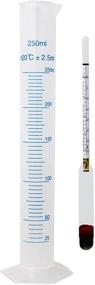 img 4 attached to 🍺 Triple Scale Hydrometer Kit for Homebrewing Enthusiasts. Ideal for Beer, Wine, Juice, Cider. Effortlessly Measure Specific Gravity, BRIX, and Potential Alcohol. Complete with Test Tube. An Essential Tool for Crafting Superior Brews!