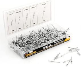 img 4 attached to 🔧 Tradespro 836341 Aluminum Assortment 500 Piece - The Ultimate Metalworking Companion
