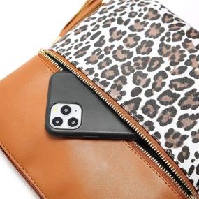 img 1 attached to 🐆 Leopard Print Crossbody Bag in Nabegum Style – Cheetah Animal Handbag Vegan Leather Purse