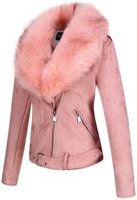 img 3 attached to Bellivera Womens Leather Jacket Detachable Women's Clothing and Coats, Jackets & Vests