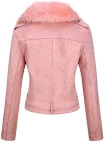 img 2 attached to Bellivera Womens Leather Jacket Detachable Women's Clothing and Coats, Jackets & Vests