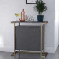 cosmoliving cosmopolitan camila graphite cabinet logo