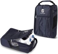 👞 footjoy genuine golf shoes bag - navy color: stylish zipped sports bag shoe case logo