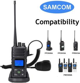 img 3 attached to 🎙️ Enhance Communication Range with SAMCOM Shoulder Mic Handheld Remote - 2 Pin K Head Two Way Radio Speaking Microphone for Walkie Talkie, 1 Pack