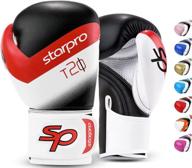 starpro t20 boxing gloves: powerful punches, swift kos | multiple colors 🥊 | kickboxing & boxing training gloves | 16 oz & other sizes available logo