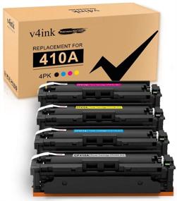 img 4 attached to V4INK 4PK Compatible 410A Toner Cartridge Set for HP Color Pro M452 and MFP M477 Series Printers